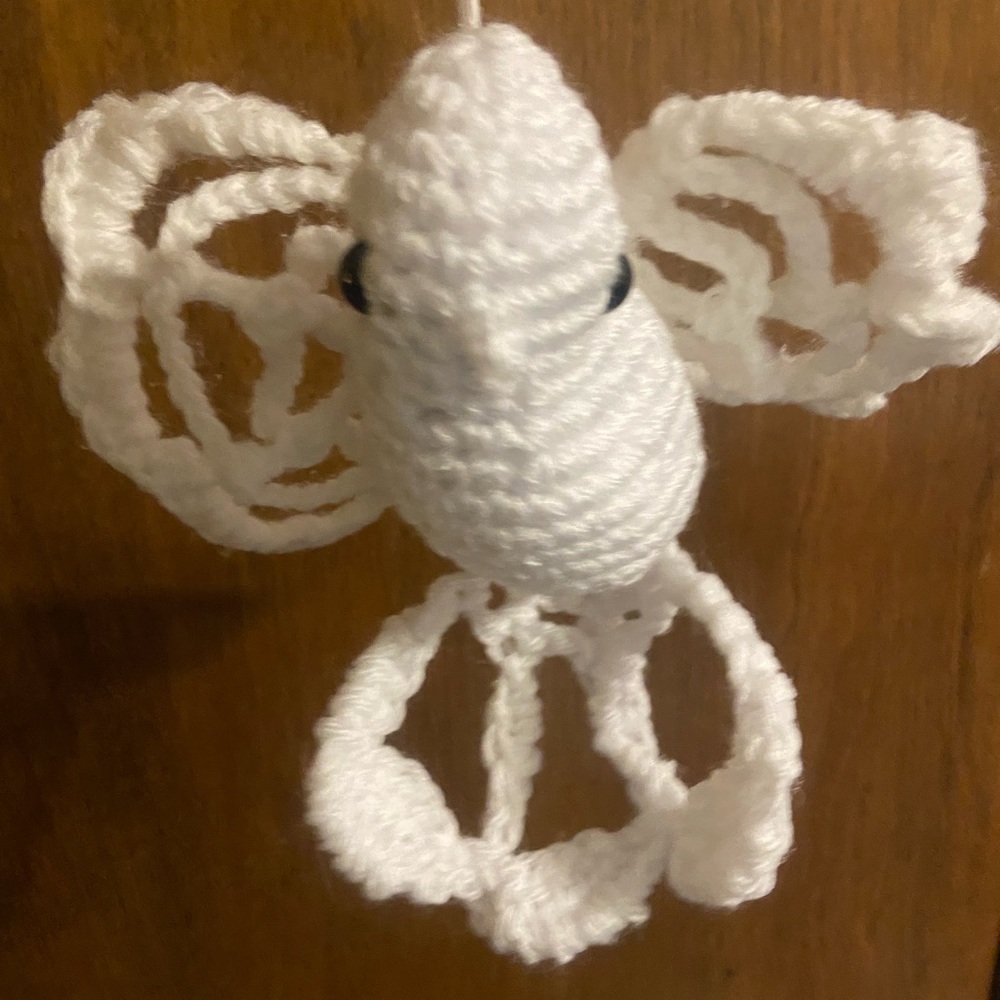 Handmade Crochet Dove Ornmanets